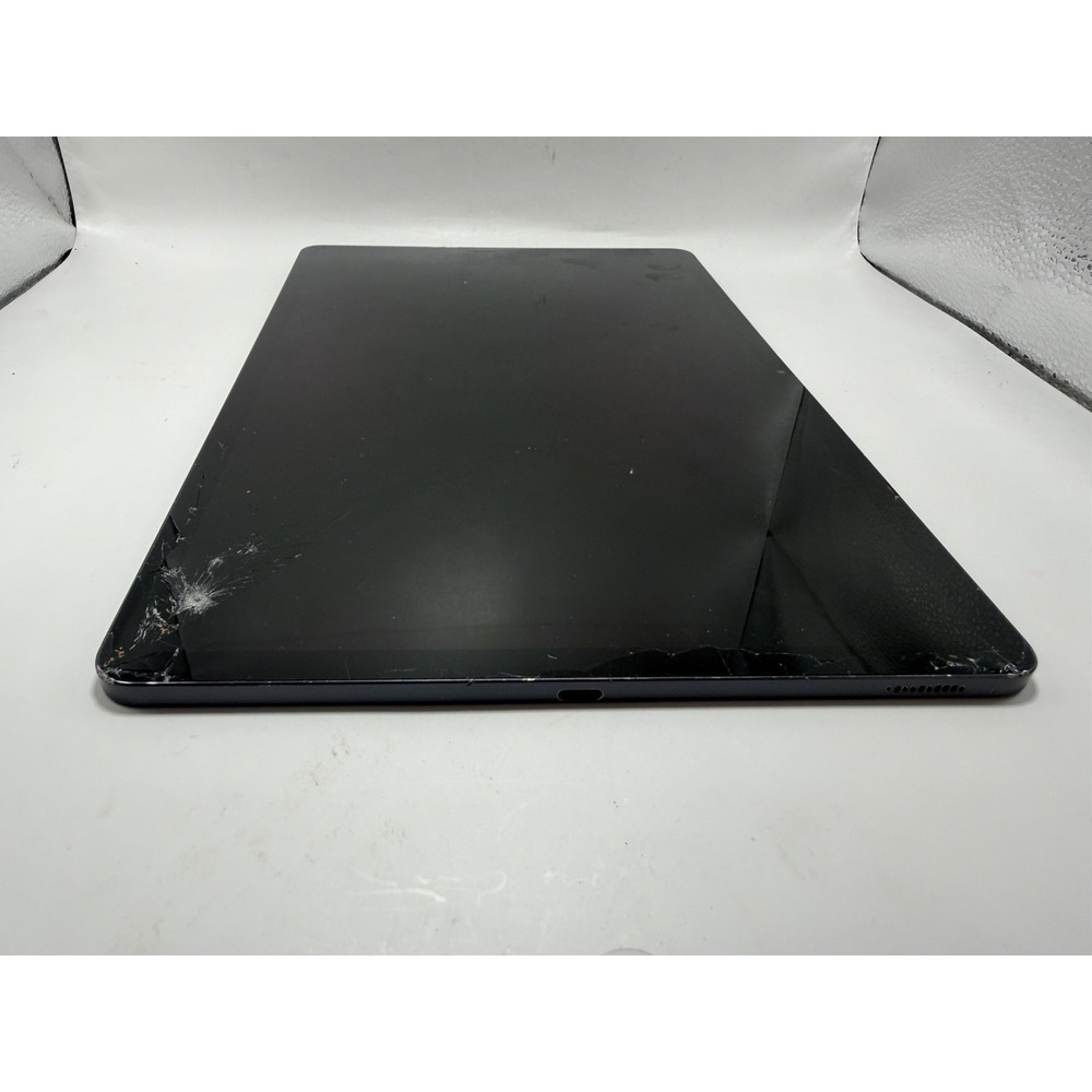 Samsung Galaxy Tab S7 FE Mystic Black Cracked Screen For Parts Repair